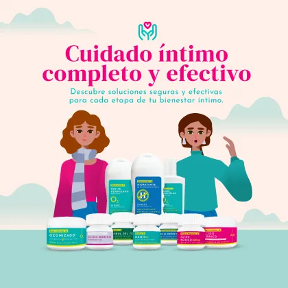Óvulos de ácido bórico, aceite ozonizado, gel íntimo y probióticos orales de Mía Salud Natural